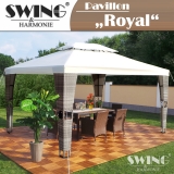 Rattan Pavillon 3x4m - Royal
