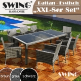 Rattan Esstisch - 8 Personen