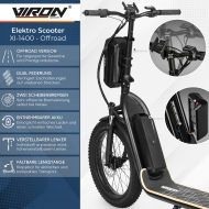 E-Scooter XI-1400 - 20Ah Long Range