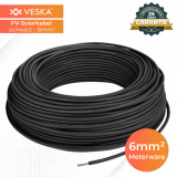 Solarkabel - Meterware  6mm - schwarz