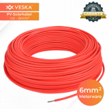 Solarkabel - Meterware  6mm - rot