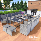 Rattan CubeSet - 15-Teilig